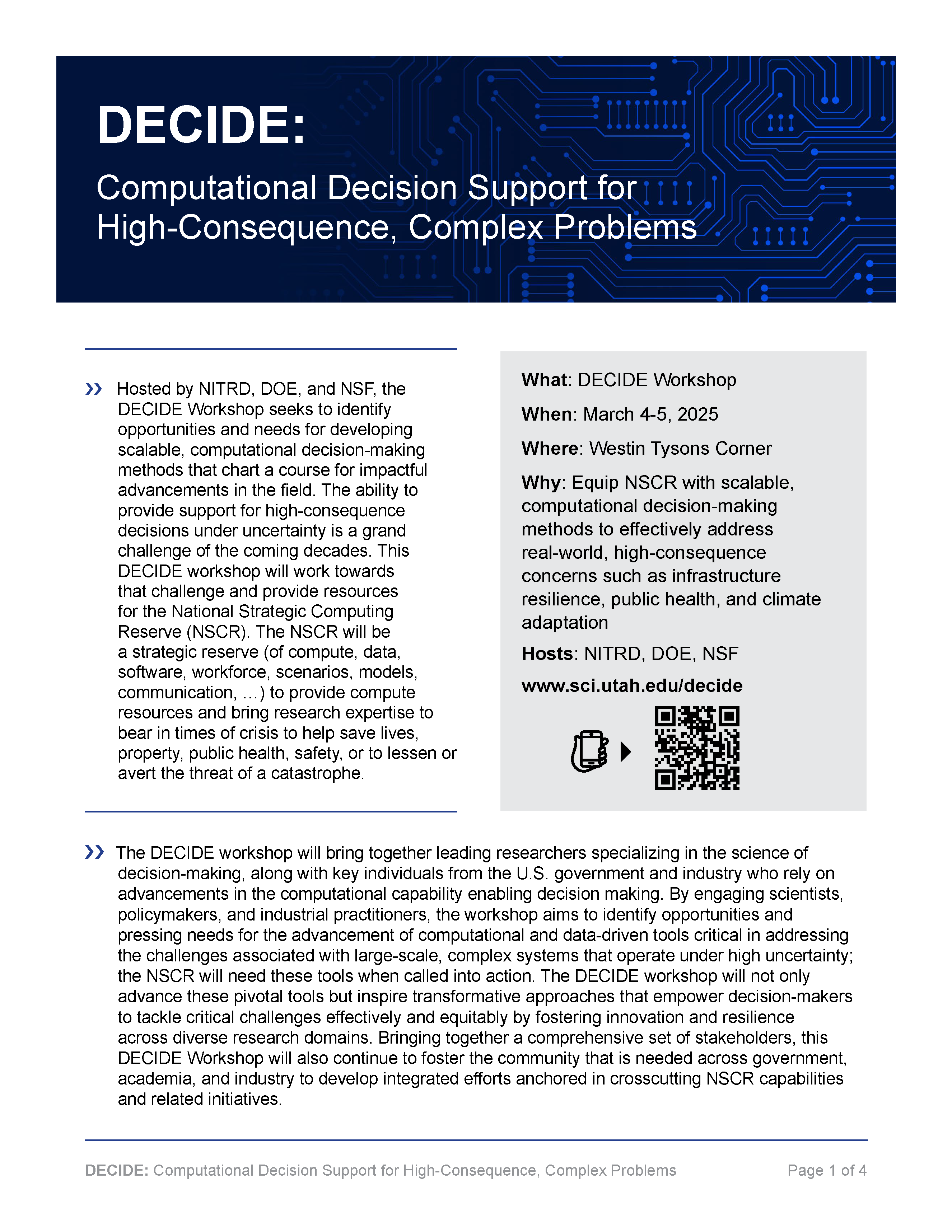 DECIDE Workshop Preread 252 Page 1