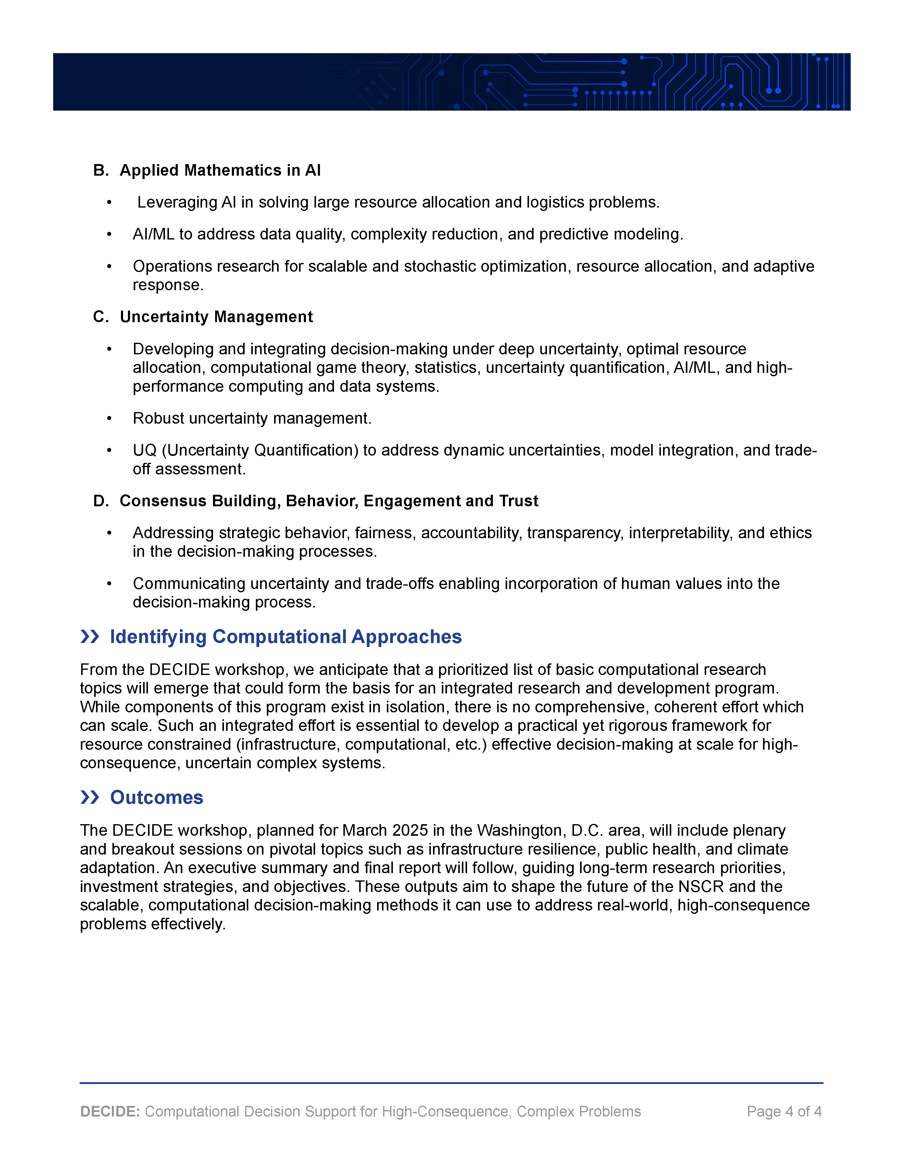 DECIDE Workshop Preread 252 Page 4