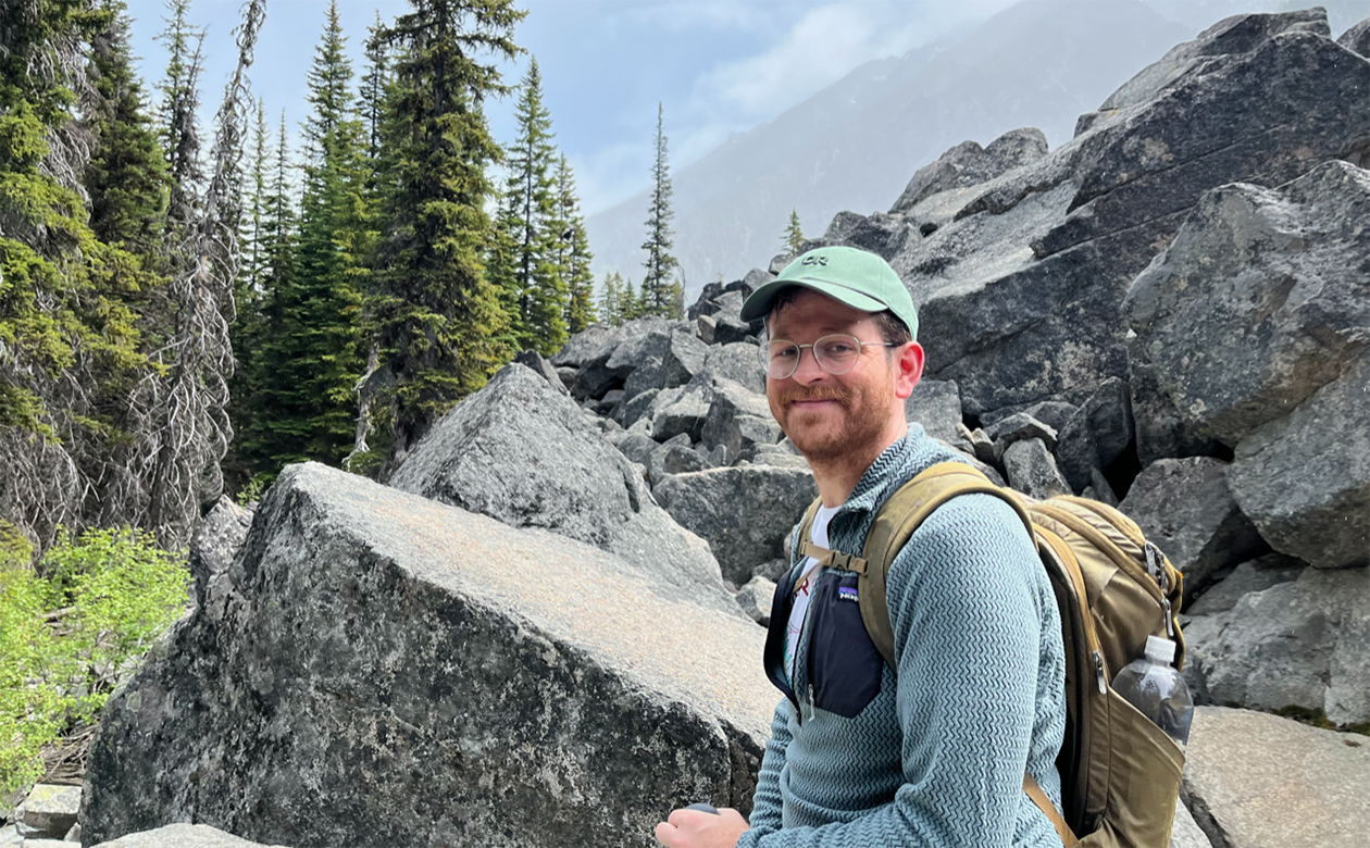 Andrew McNutt on a hike