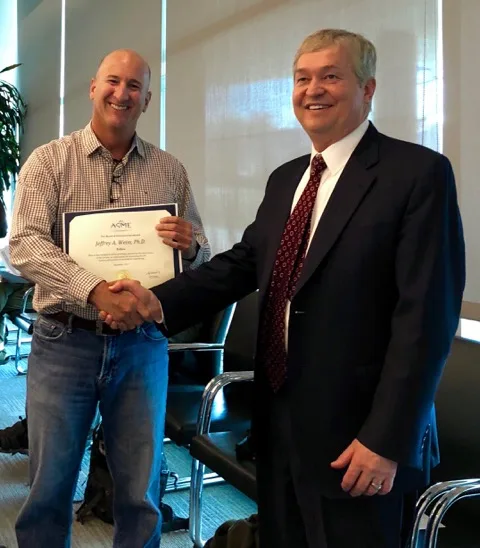 Weiss ASME-award news