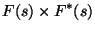 $\displaystyle F(s) \times F^*(s)$
