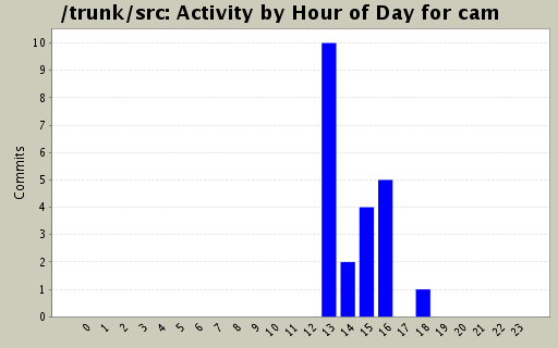 Activity by Hour of Day for cam
