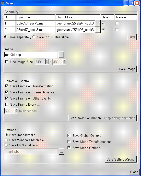 Save Dialog