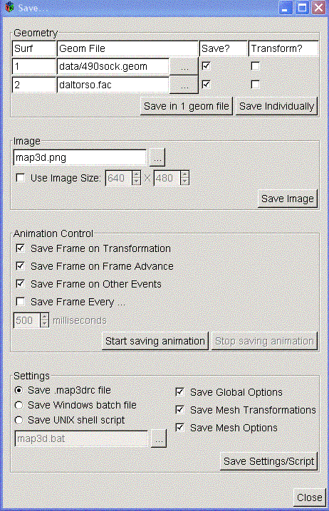 Save Dialog