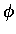 $\displaystyle \phi$