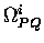 $ \Omega_{PQ}^{i}$