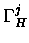 $ \Gamma_{H}^{j}$