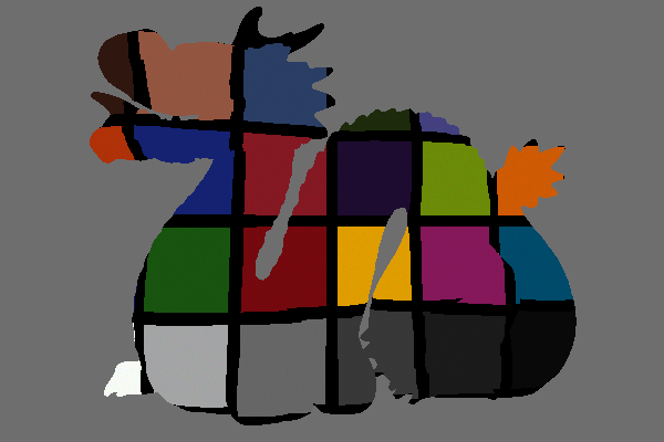 The Macbeth Dragon at 64 Sample/Pixel