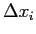 $ \Delta x_i$